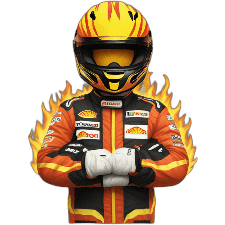 fernando alonso in flames emoji