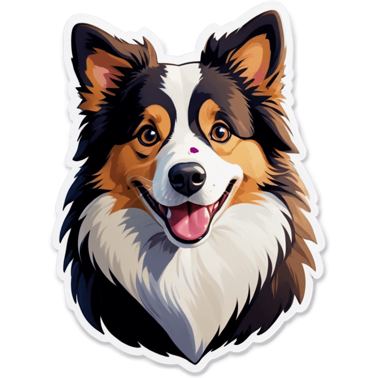 blonde border collie  emoji