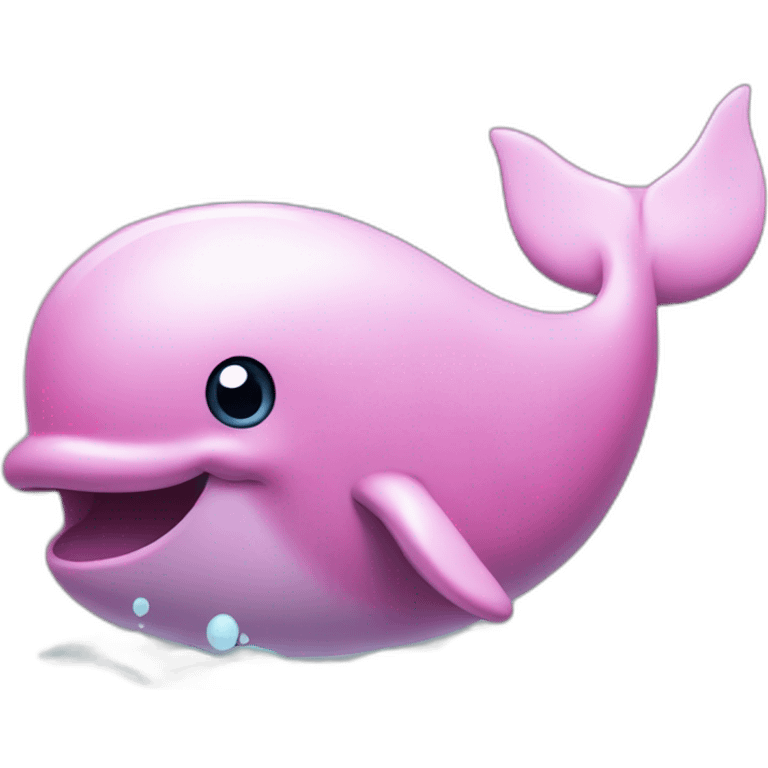 Blowhole pinkish whale emoji