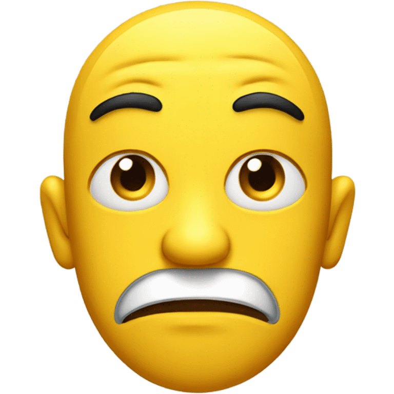 Emoji giving side eye emoji