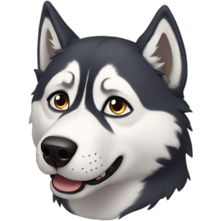 dramatic husky emoji