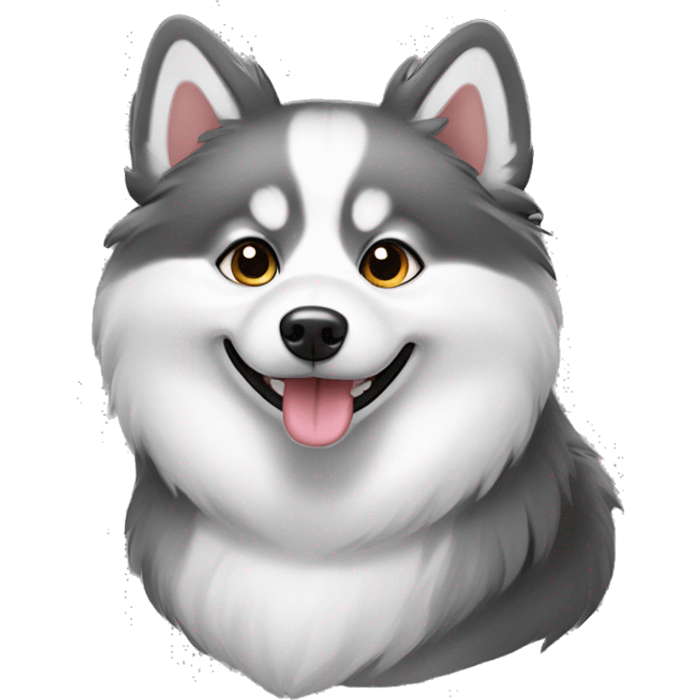 Dapple pomsky emoji