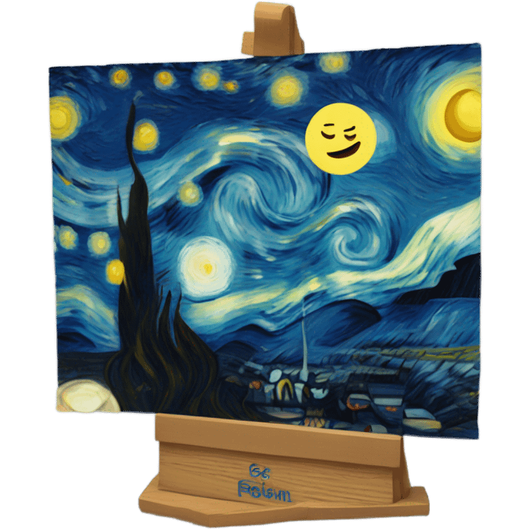 Van Gogh starry night  emoji