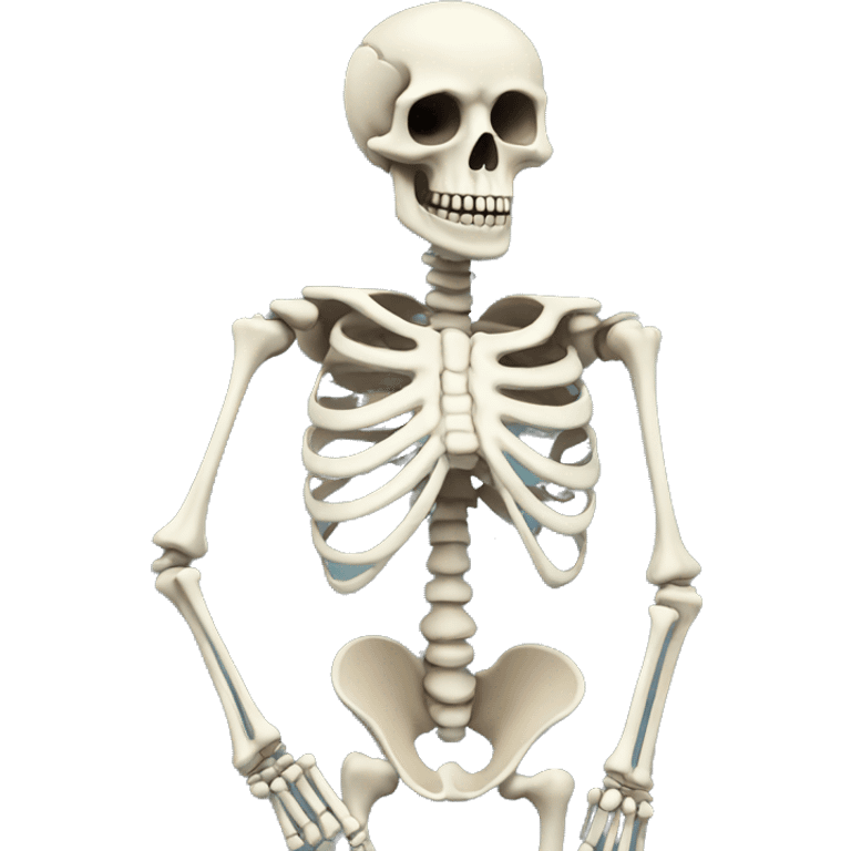 skeleton saying please emoji