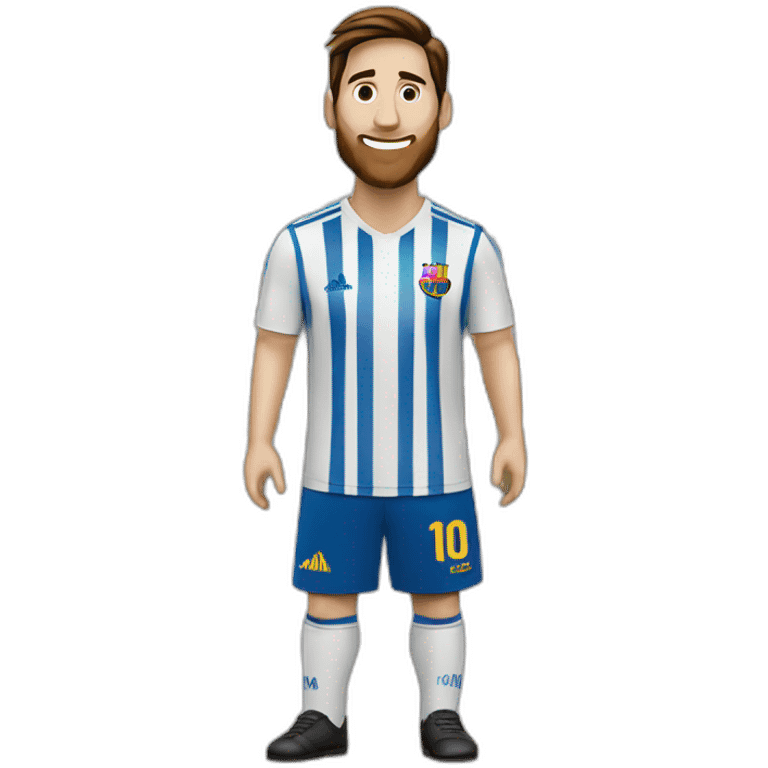 Messi con uniforme de la tienda IKEA en grande de pie emoji