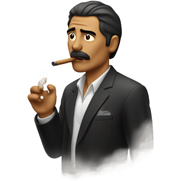 Mexican man Blowing smoke emoji