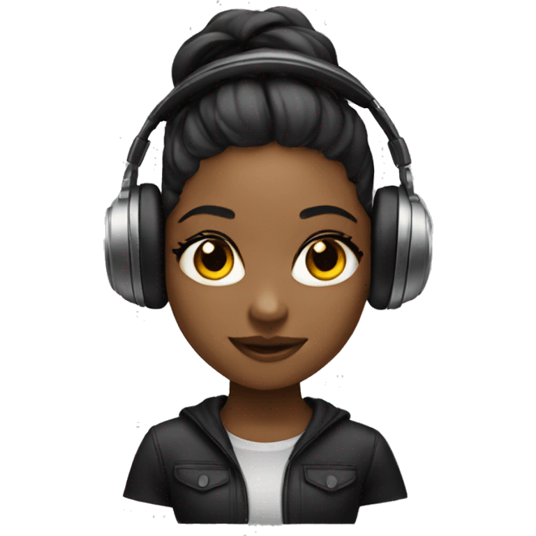 girl dj emoji