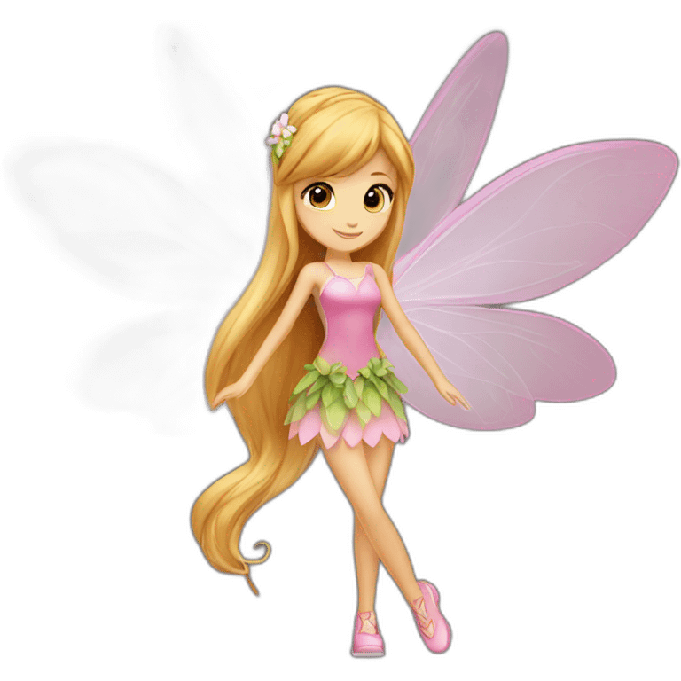 flora-the-winx-girl-long-fairy-wings-brown-and-blond-hair emoji