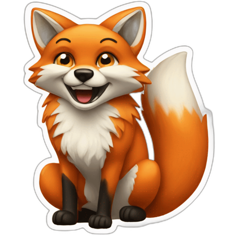 fox broken into pieces emoji