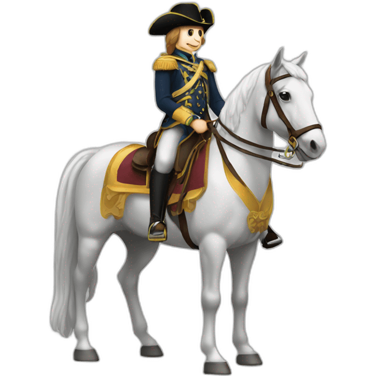 cheval avec cavalier emoji