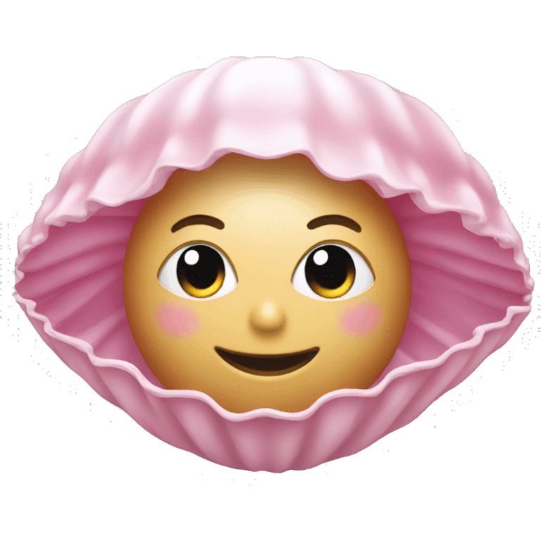 pearl in pink clamshell  emoji