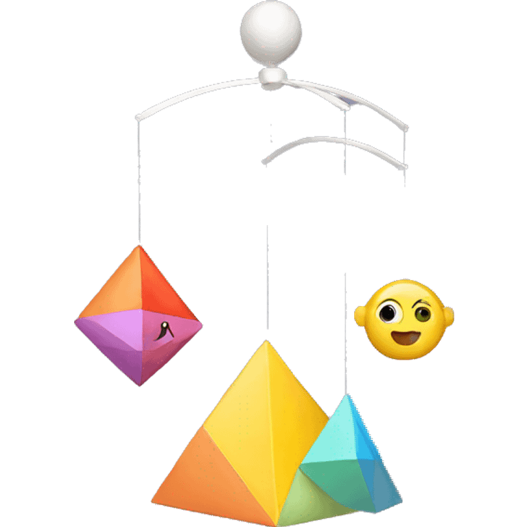 geometric baby mobile emoji