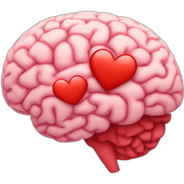 brain and heart hybrid emoji