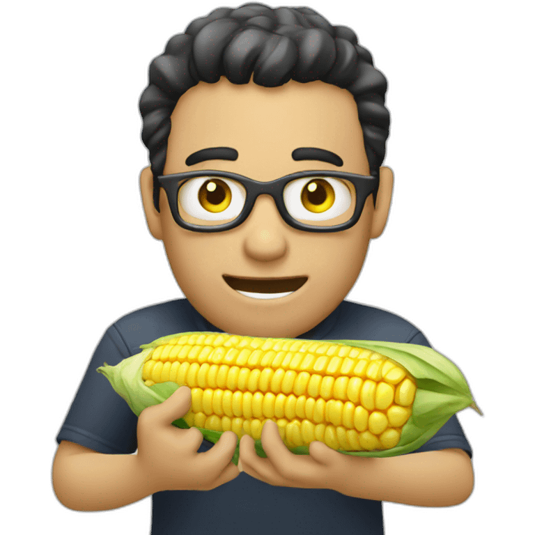 videomaker eating corn emoji