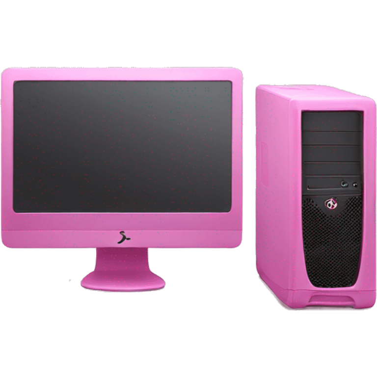 Pink Pc setup emoji