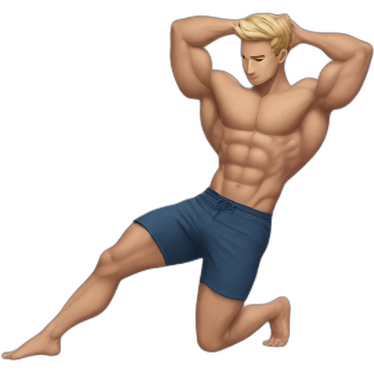 Posh-muscle-boy-doing-leg-split emoji