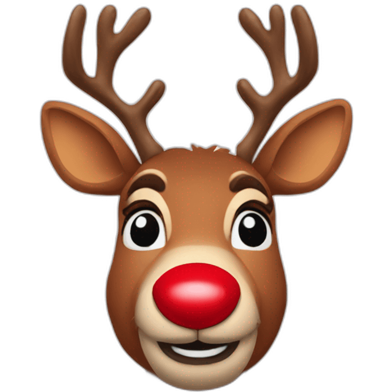 RUDOLPH with red nose emoji