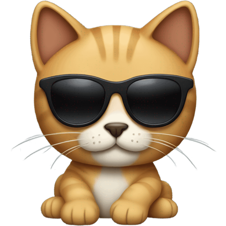 Cat with sunglasses emoji