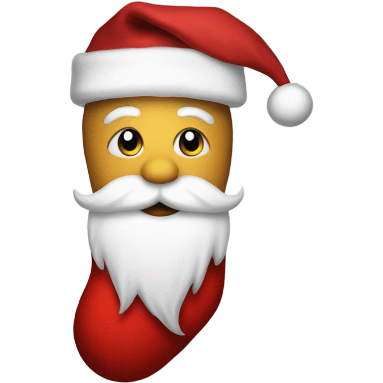 Santa sock emoji