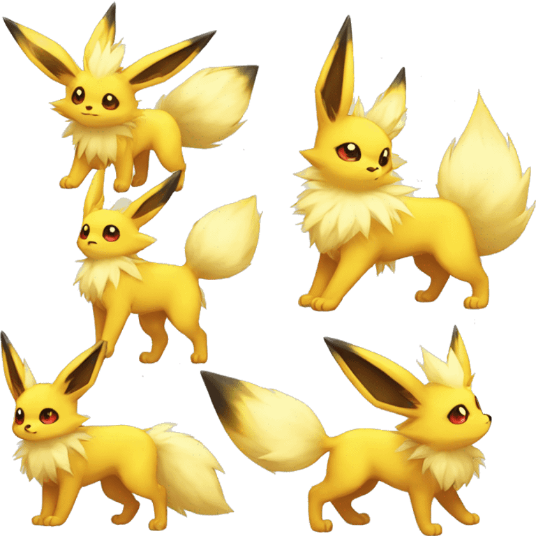 Jolteon-Umbreon-Flareon full body emoji