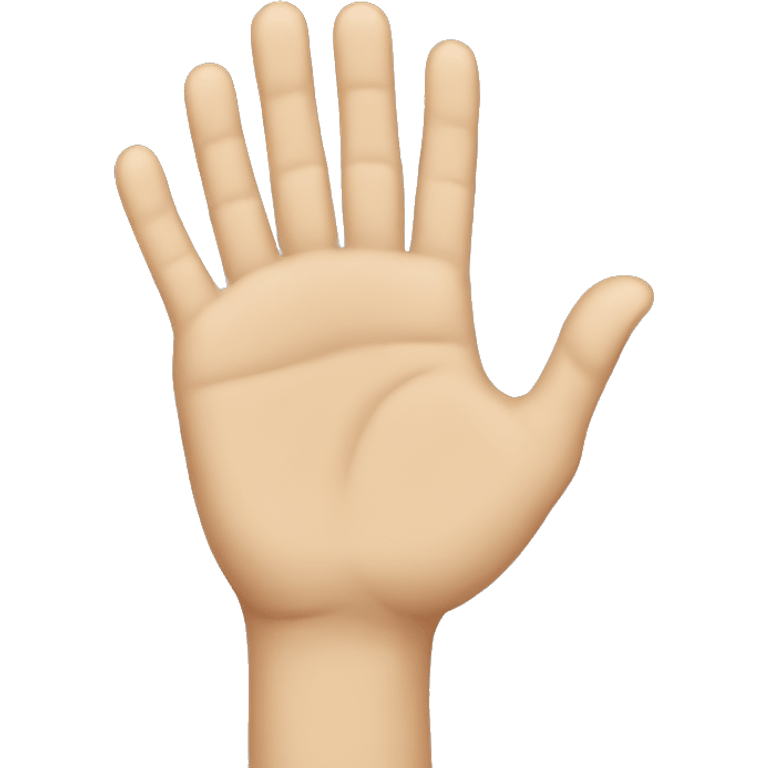 a hand facing down  emoji