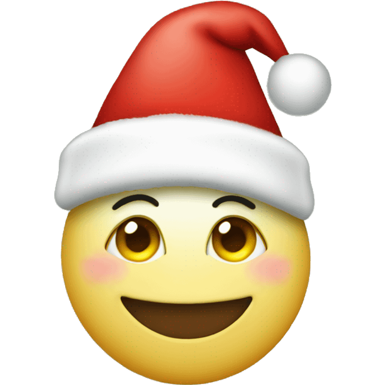 heart with a Christmas hat  emoji