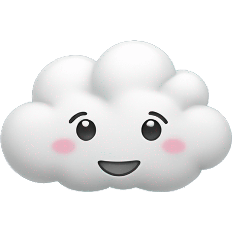 cloud smiling with hands and legs emoji