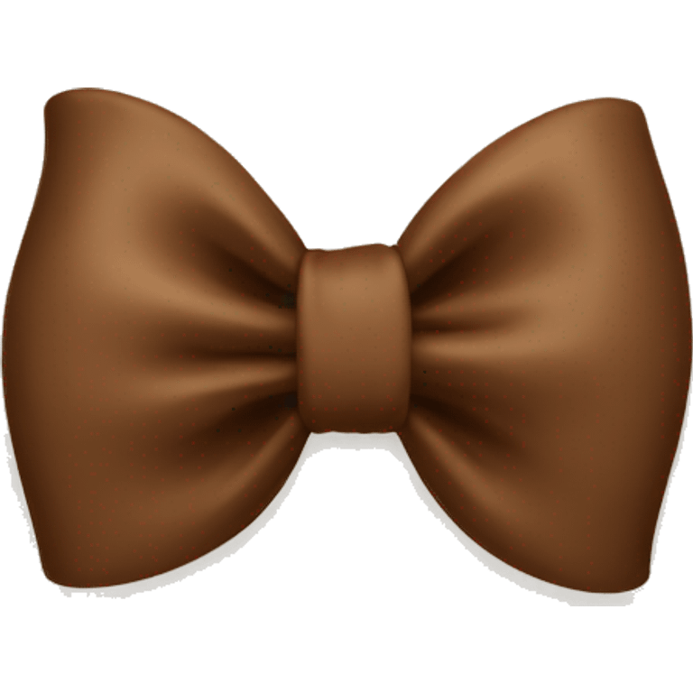 A brown bow emoji