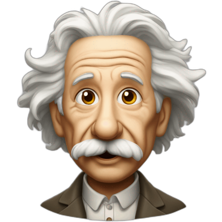 Einstein tirant la langue emoji