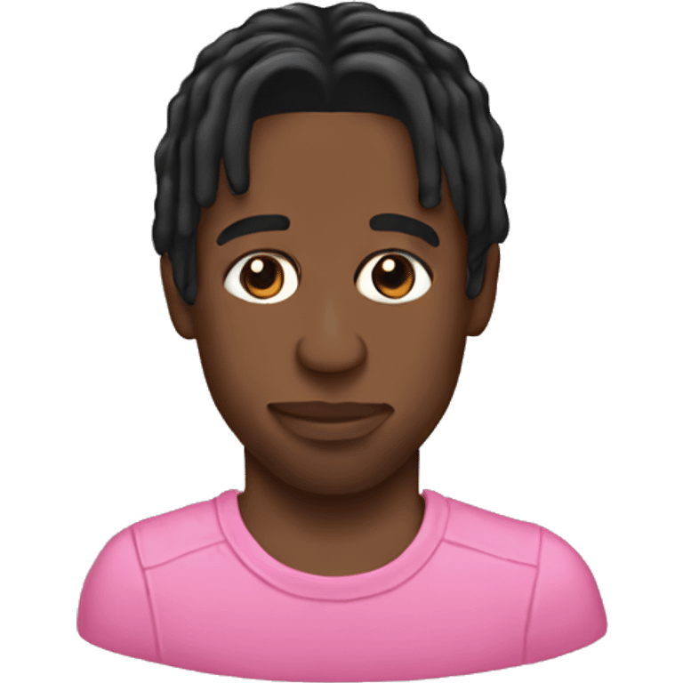 travis scott with a pink dress emoji