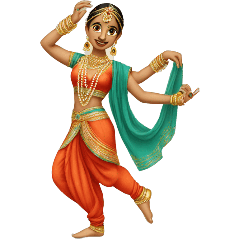 Desi classical dancer with jewellery  emoji