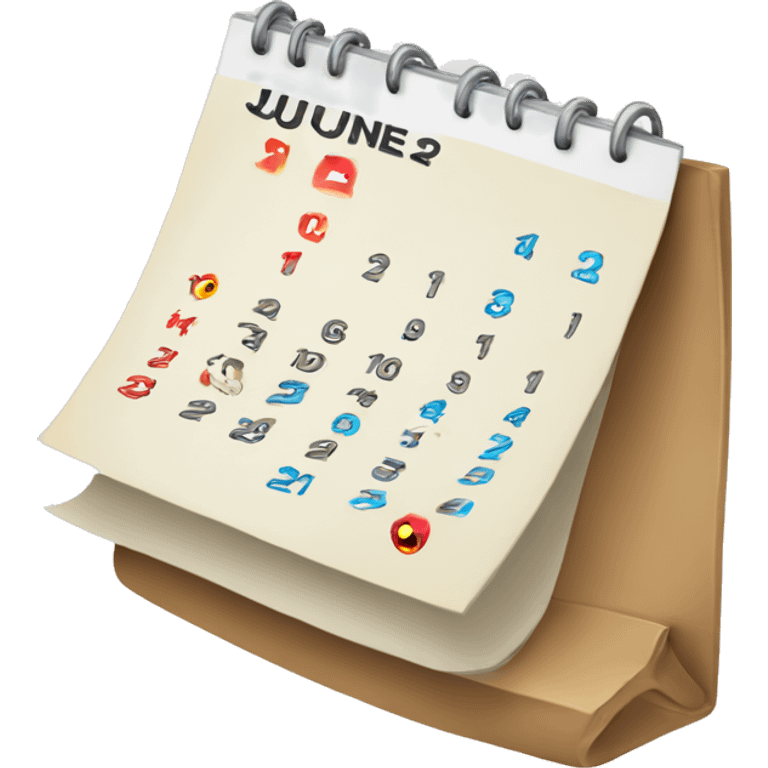 calendar june 2nd emoji