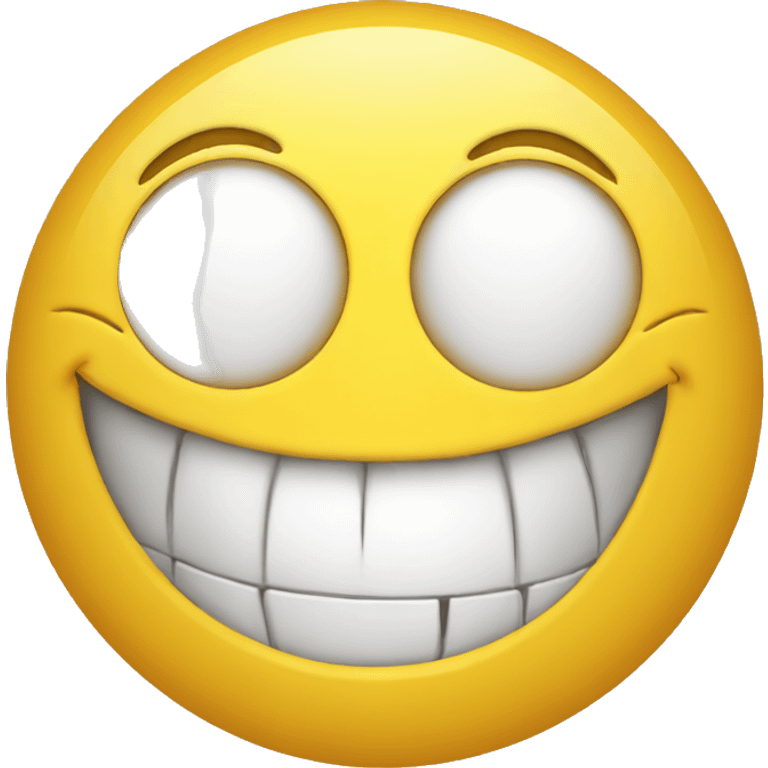 distorted happy face  emoji