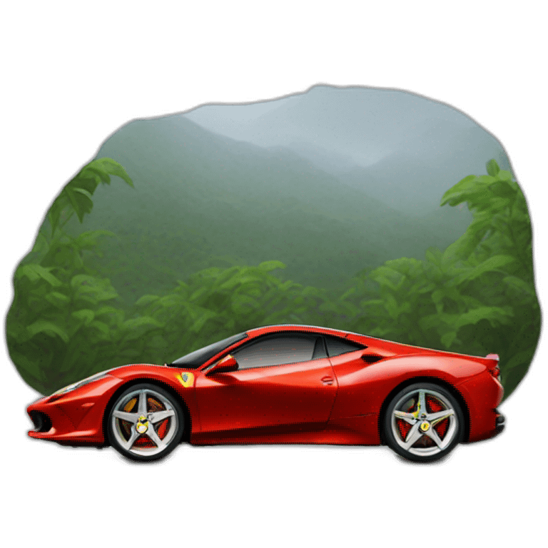 Une ferrari emoji