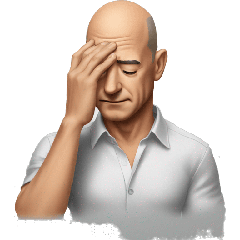 Jeff bezos face palm  emoji