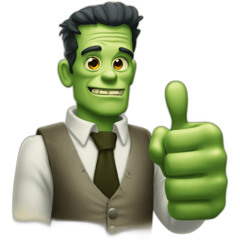 frankenstein thumbs up emoji