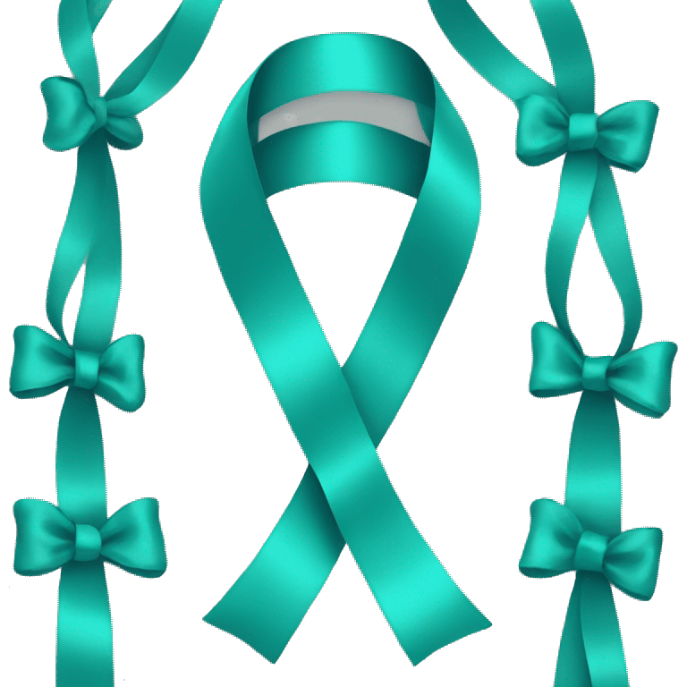 Teal Remembrance Ribbon emoji