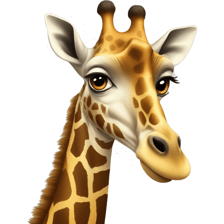 giraffe with a goate  emoji