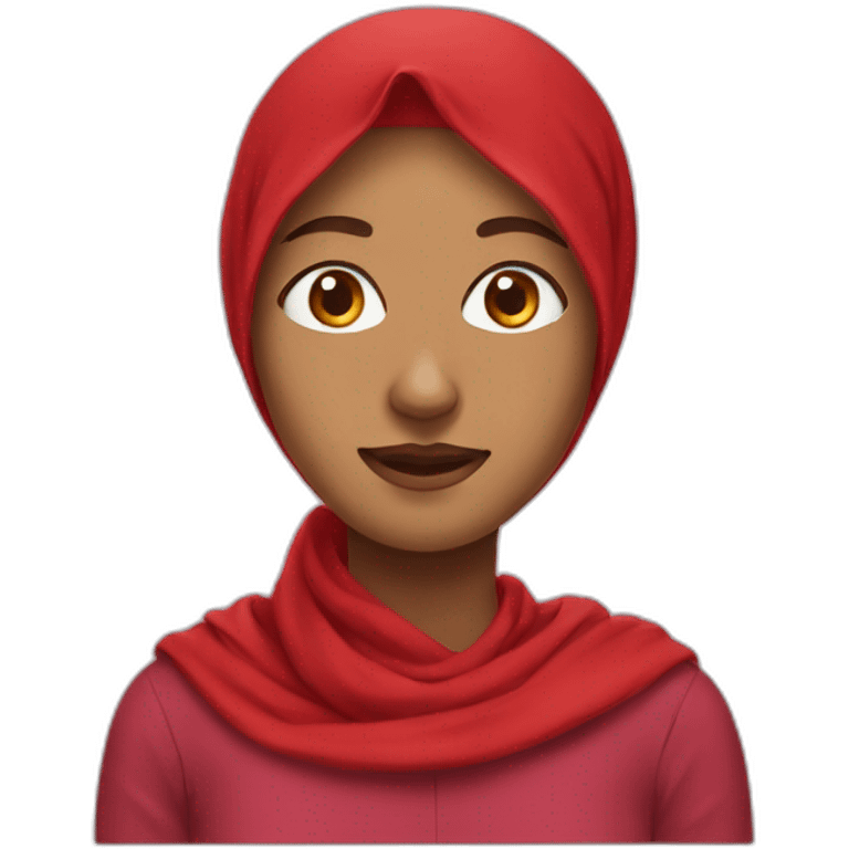 Red headscarf emoji