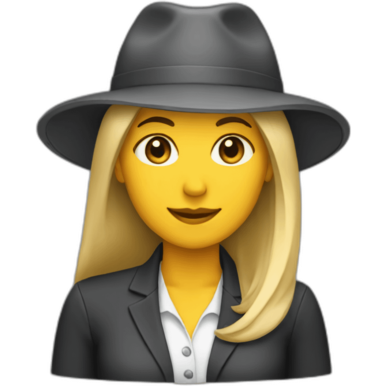 out-of-office-female-wearing-hat emoji