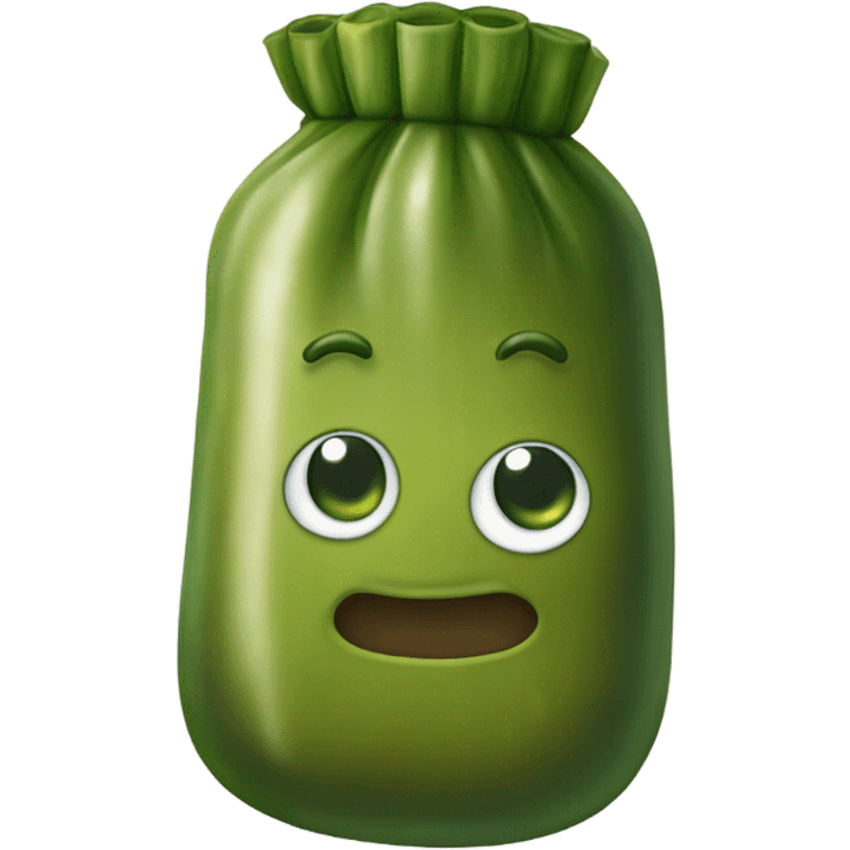 Pickle in a pouch emoji