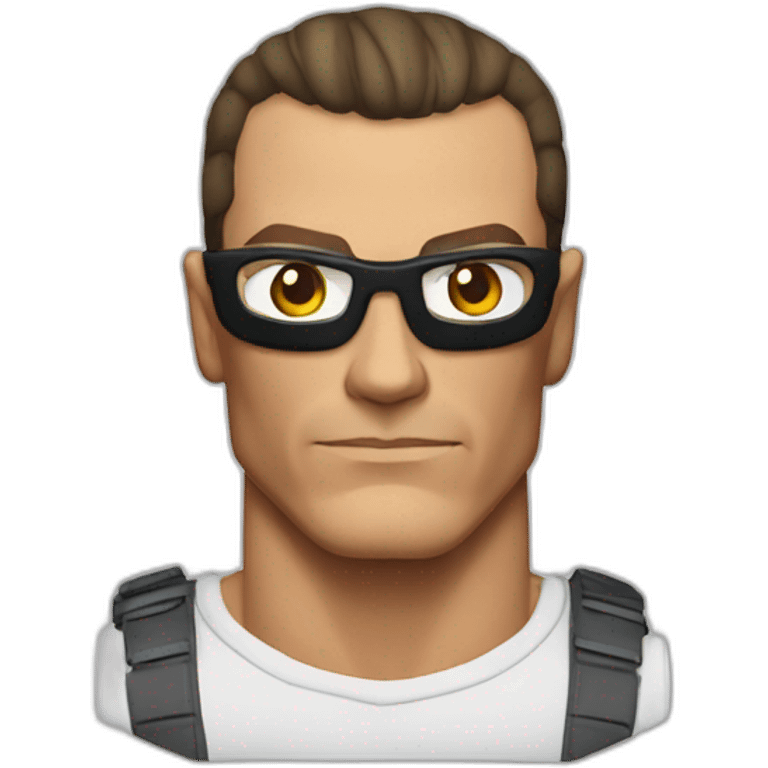 Jean Claude Van Damme serious emoji