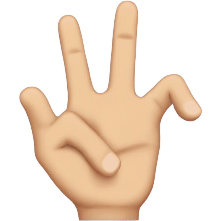 Rock on sign emoji