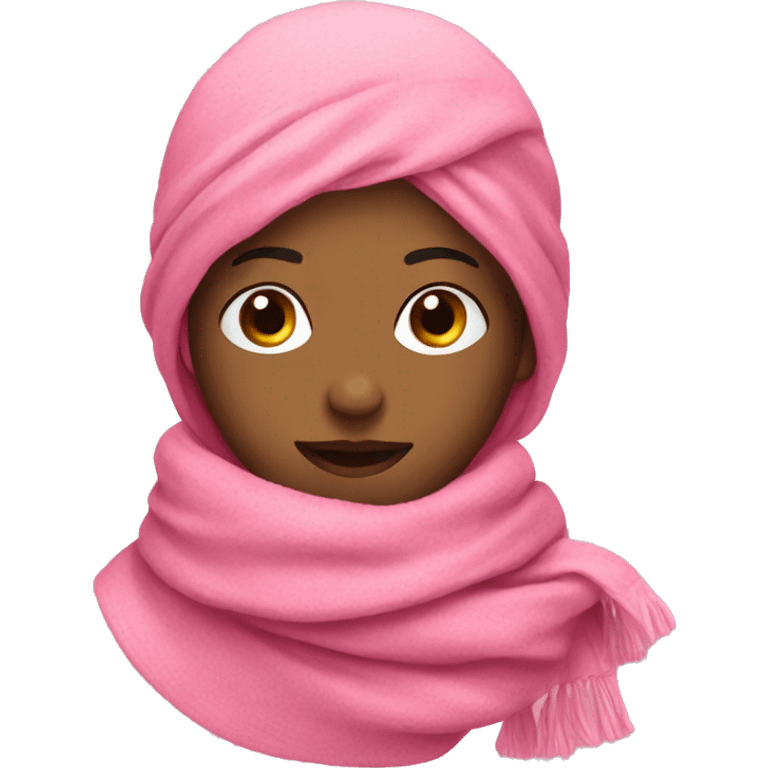 Pink scarf emoji