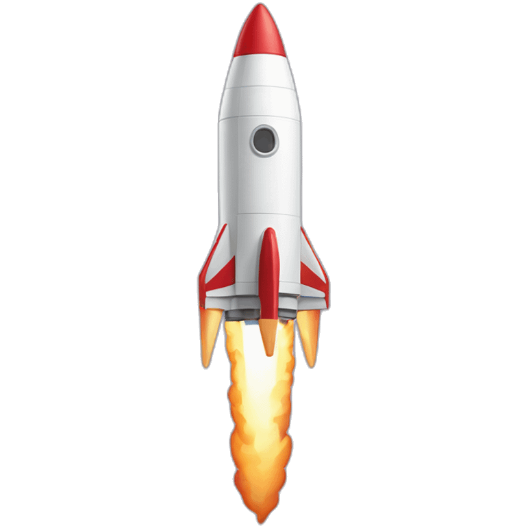 rocket launching skewed emoji