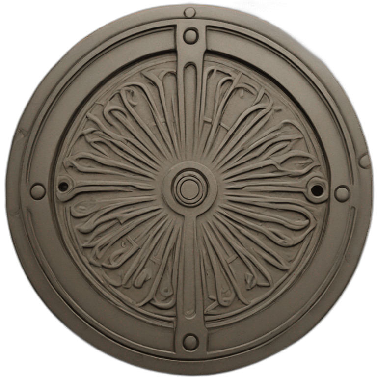 Art nouveau manhole cover emoji