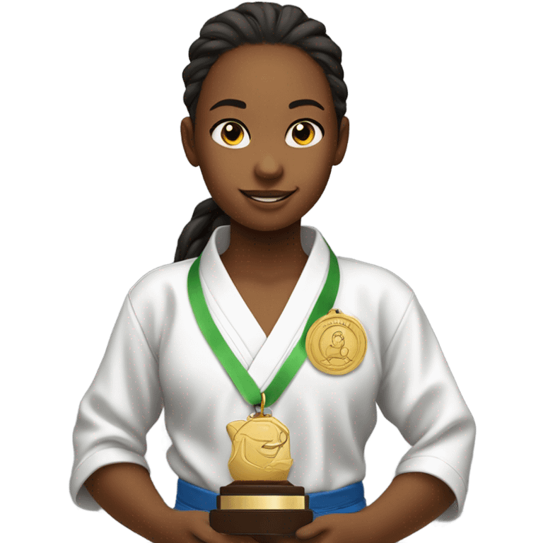 1st place girl karate emoji