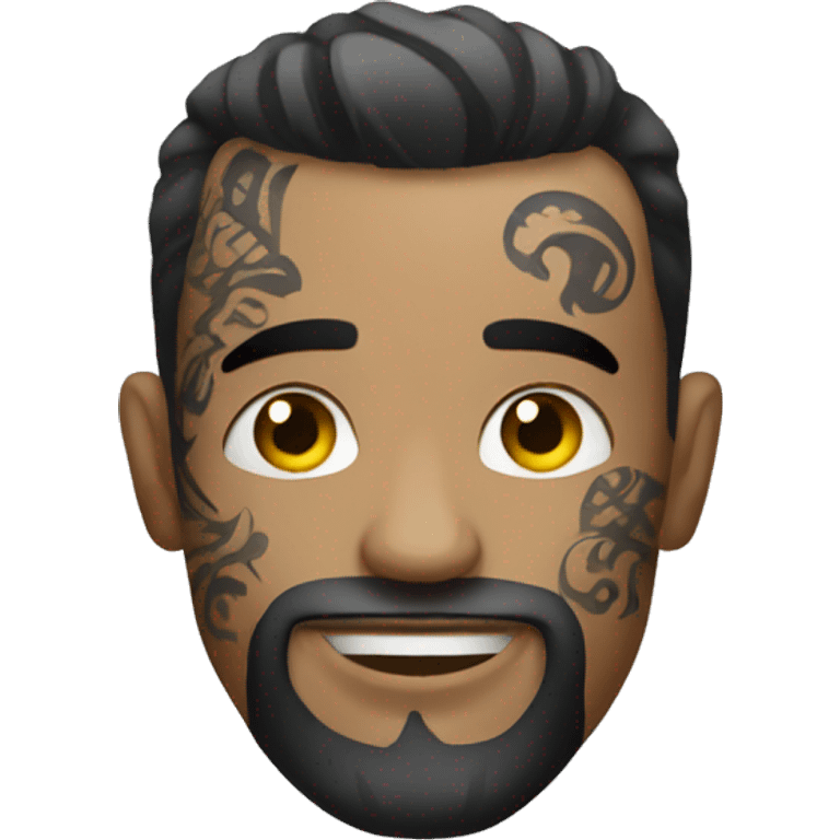 tattooed man very attractive emoji