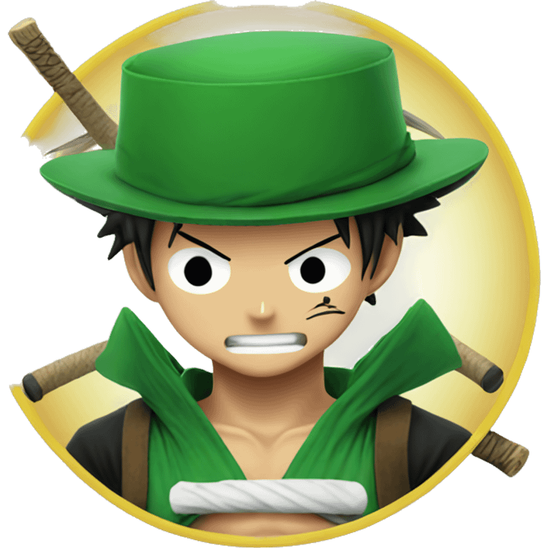 Luffy with Zoro emoji