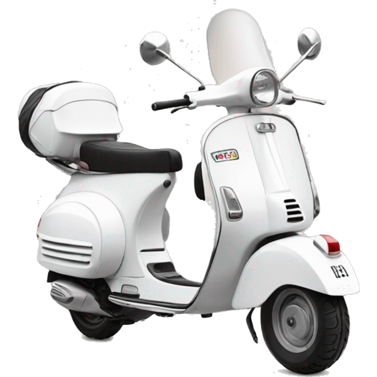 vespa white cute emoji